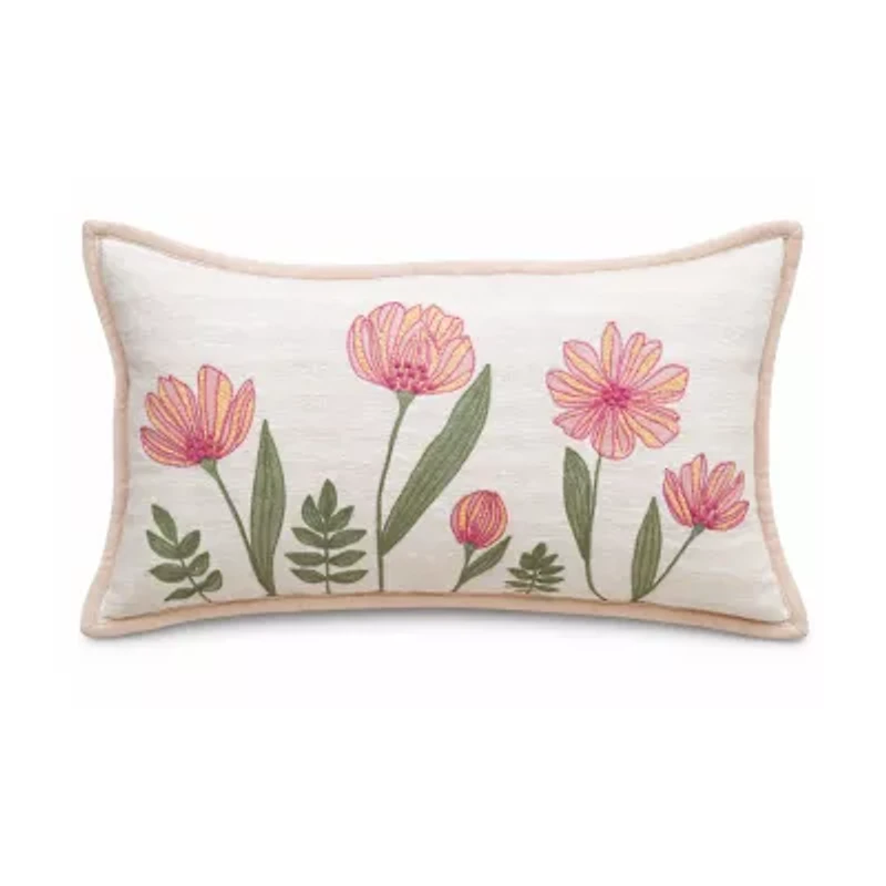 Vibhsa Poppy Garen Rectangular Throw Pillow