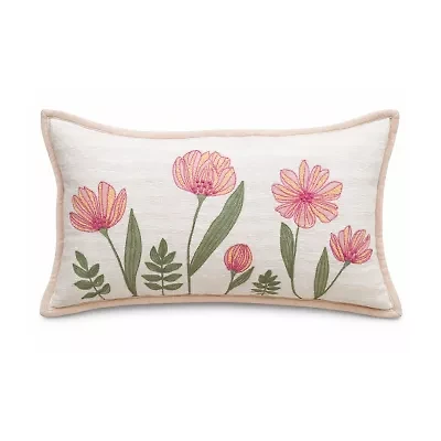 Vibhsa Poppy Garen Rectangular Throw Pillow