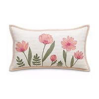 Vibhsa Poppy Garen Rectangular Throw Pillow