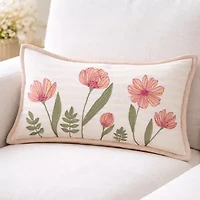 Vibhsa Poppy Garen Rectangular Throw Pillow