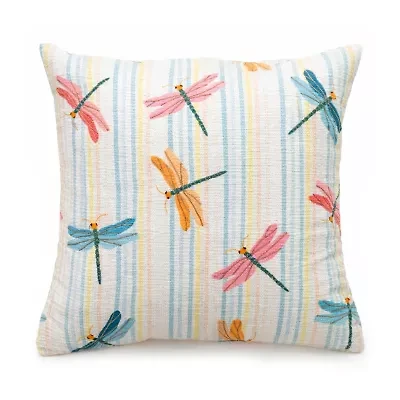 Vibhsa Dancing Dragonflies Square Throw Pillow