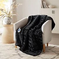 Beautyrest Marselle Heated Automatic Shut Off Washable Midweight Throw
