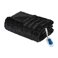 Beautyrest Marselle Heated Automatic Shut Off Washable Midweight Throw