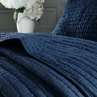 Madison Park Signature Serene 3-pc. Solid Quilt Set