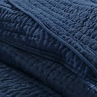 Madison Park Signature Serene 3-pc. Solid Quilt Set