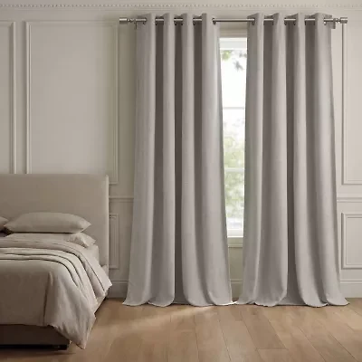 Madison Park Mira Grommet Top 100% Blackout Set of 2 Curtain Panel