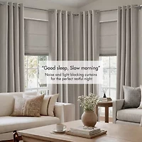Madison Park Mira Grommet Top 100% Blackout Set of 2 Curtain Panel
