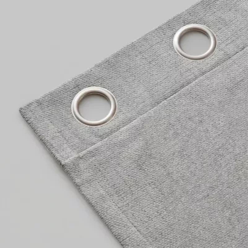 Madison Park Mira Grommet Top 100% Blackout Set of 2 Curtain Panel