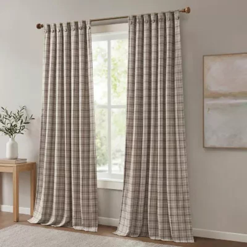 Madison Park Salford Rod Pocket Room Darkening Single Curtain Panel