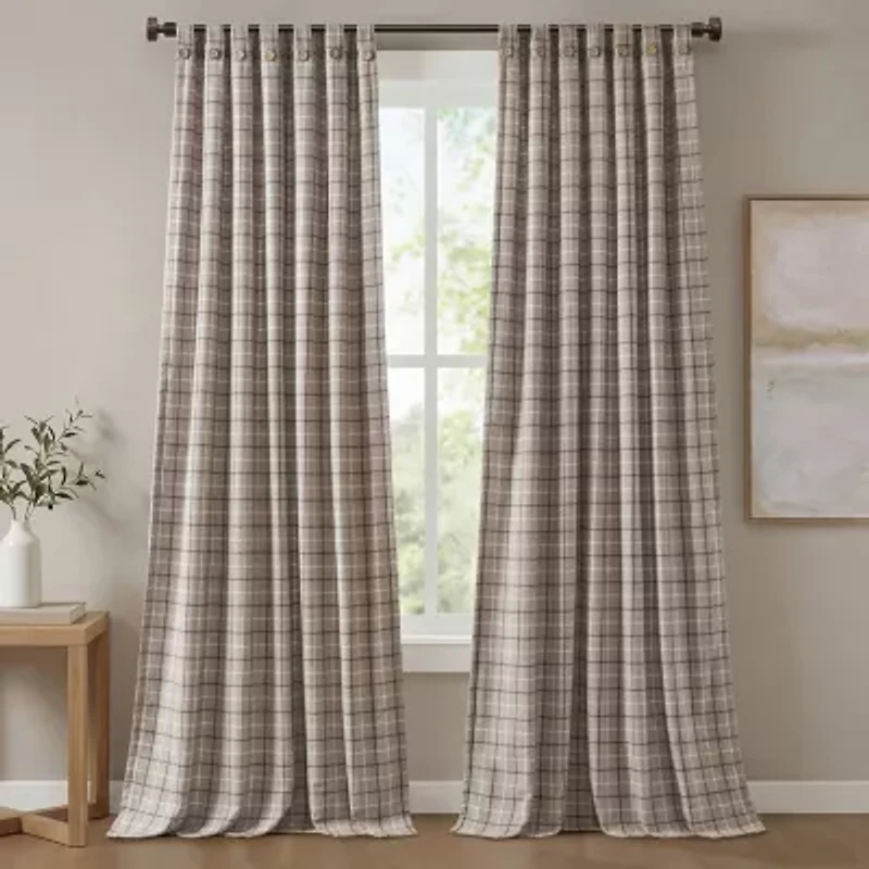 Madison Park Salford Rod Pocket Room Darkening Single Curtain Panel