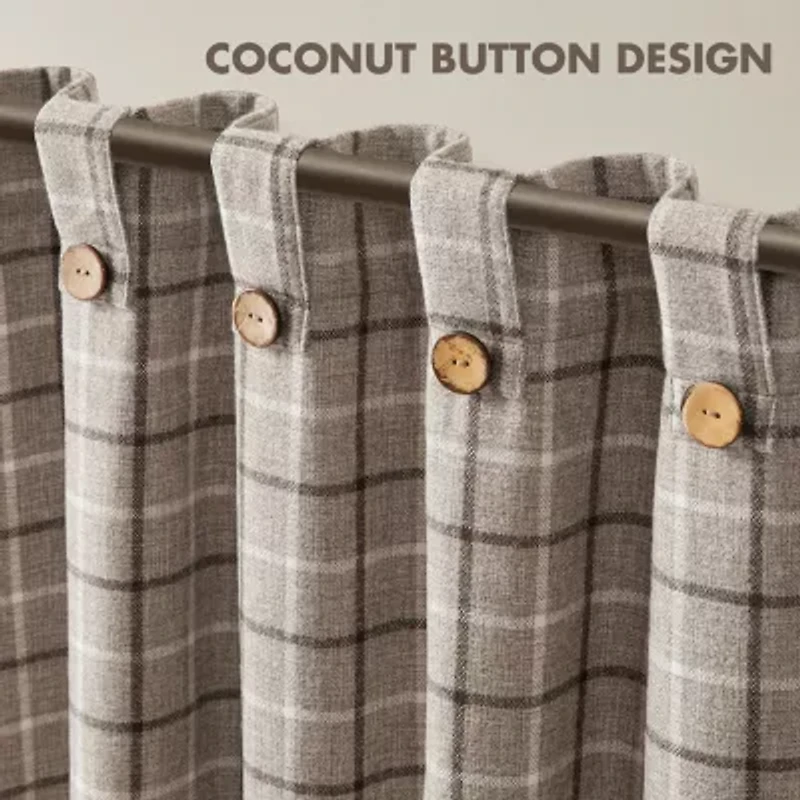 Madison Park Salford Rod Pocket Room Darkening Single Curtain Panel