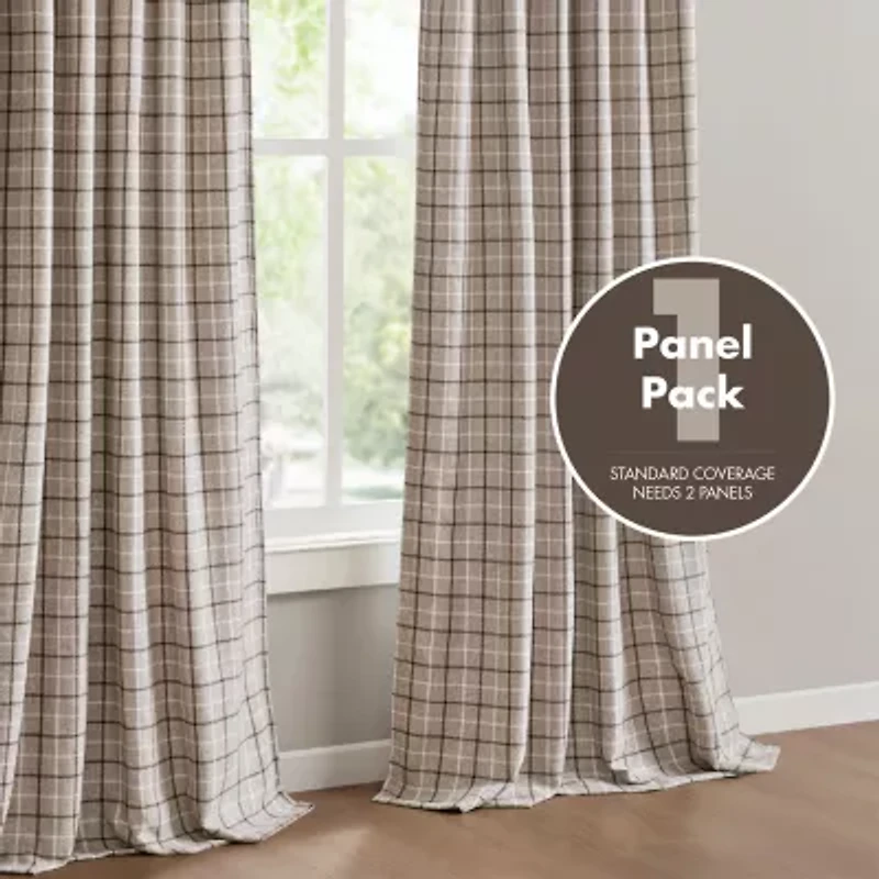 Madison Park Salford Rod Pocket Room Darkening Single Curtain Panel