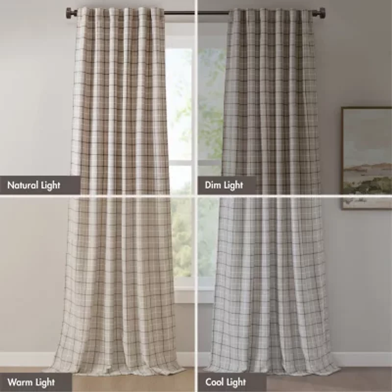 Madison Park Salford Rod Pocket Room Darkening Single Curtain Panel