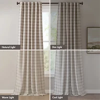 Madison Park Salford Rod Pocket Room Darkening Single Curtain Panel