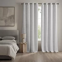 Madison Park Luna Grommet Top 100% Blackout Set of 2 Curtain Panel