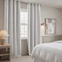 Madison Park Luna Grommet Top 100% Blackout Set of 2 Curtain Panel