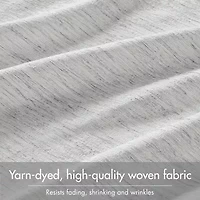 Madison Park Luna Grommet Top 100% Blackout Set of 2 Curtain Panel