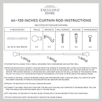 Exclusive Home Curtains Duke 1 Adjustable Curtain Rod