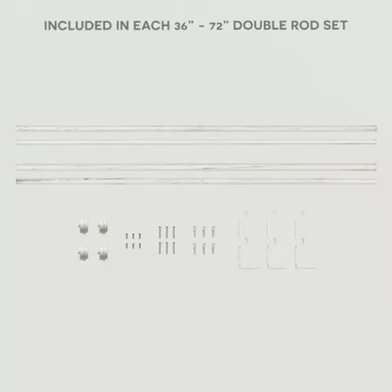 Exclusive Home Curtains Topper/Topper Double Curtain Rod