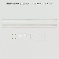 Exclusive Home Curtains Topper/Topper Double Curtain Rod
