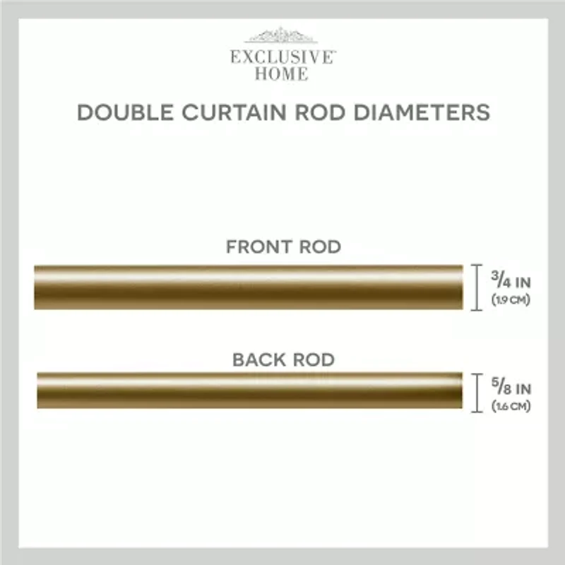Exclusive Home Curtains Fetter Wa Double Curtain Rod