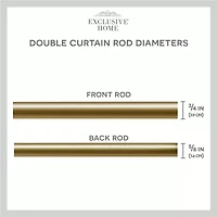 Exclusive Home Curtains Fetter Wa Double Curtain Rod