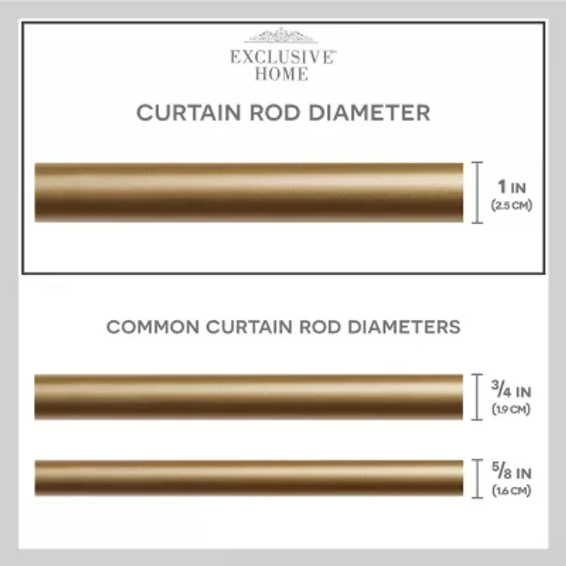 Exclusive Home Curtains Diana 1 IN Adjustable Curtain Rod