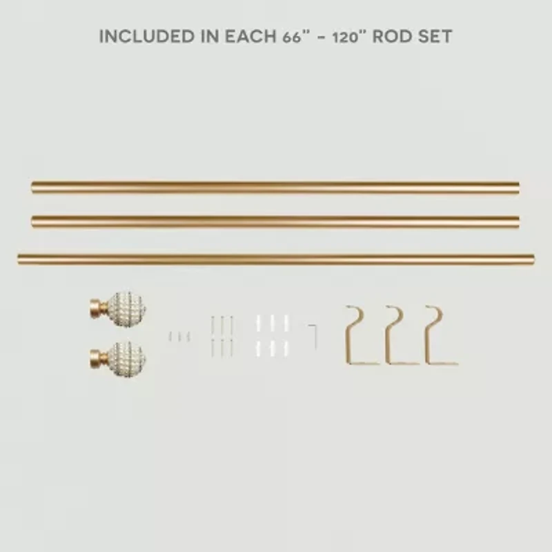 Exclusive Home Curtains Diana 1 IN Adjustable Curtain Rod