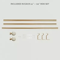 Exclusive Home Curtains Diana 1 IN Adjustable Curtain Rod
