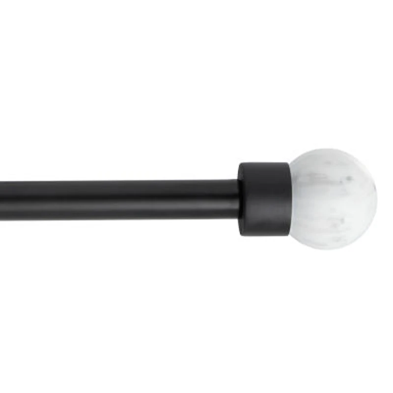Town And Country Marbled Sphere 1 Adjustable Curtain Rod