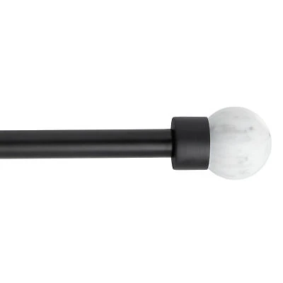 Town And Country Marbled Sphere 1 Adjustable Curtain Rod
