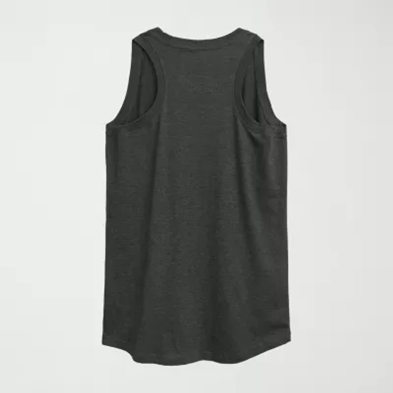 Womens Crew Neck Sleeveless Tank Top
