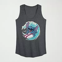 Womens Crew Neck Sleeveless Tank Top