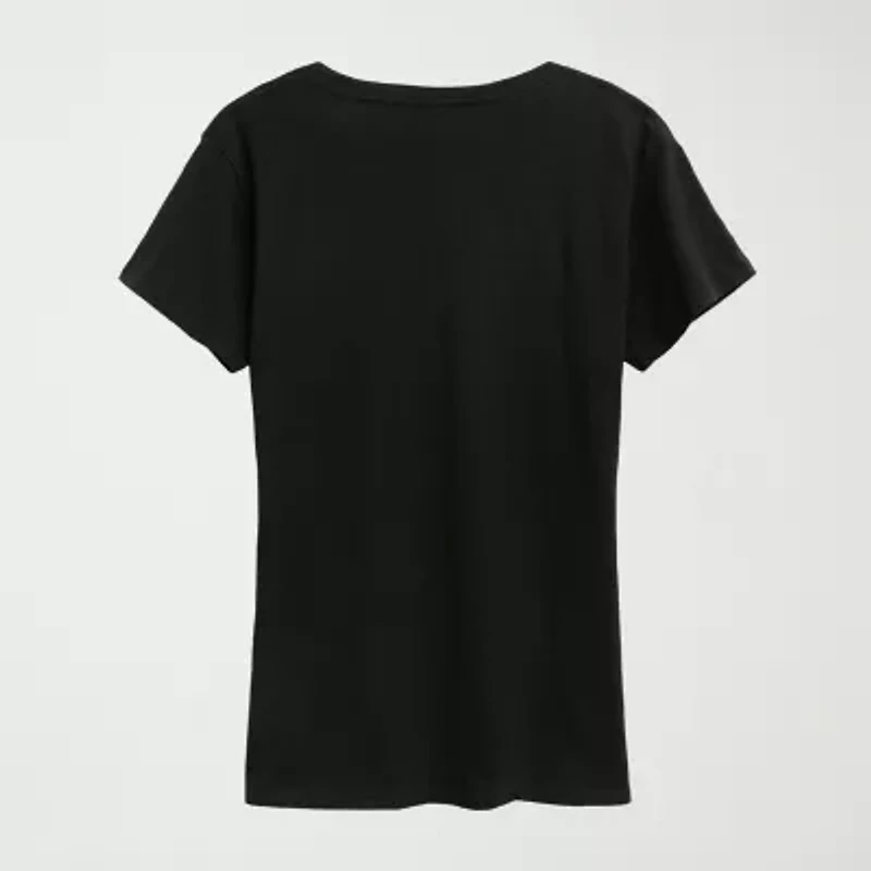 Womens Crew Neck Short Sleeve Regular Fit Moana Graphic T-Shirt