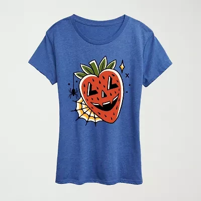 Womens Scoop Neck Short Sleeve Regular Fit Graphic T-Shirt