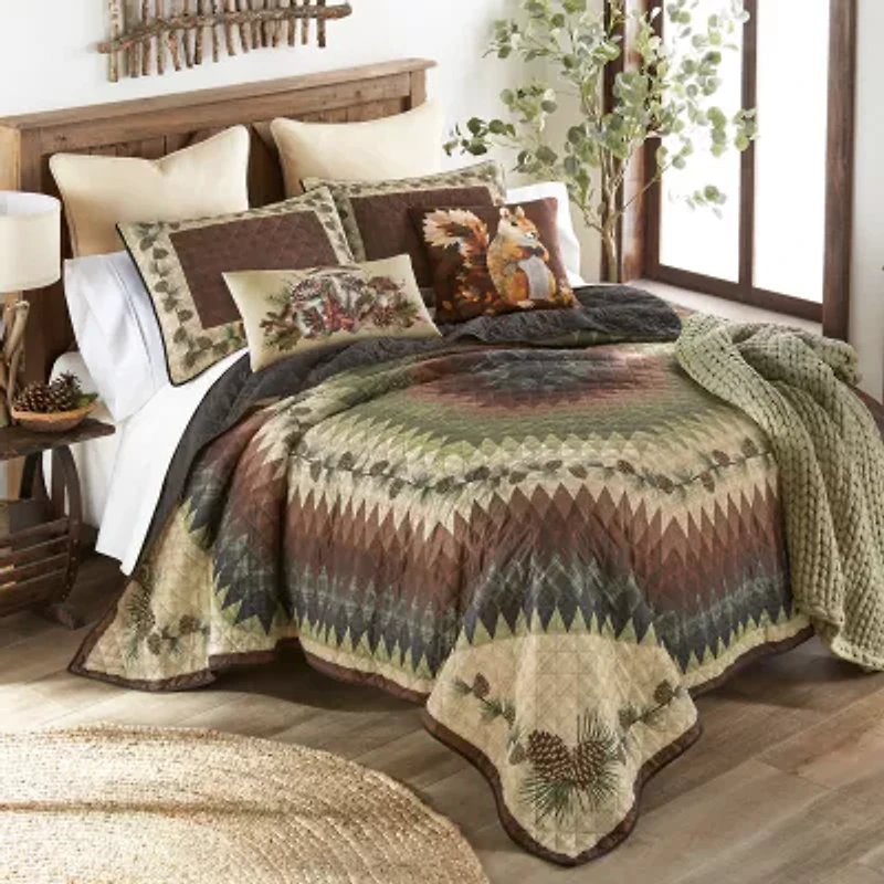 Donna Sharp Pine Circle Ucc 3-pc. Quilt Set