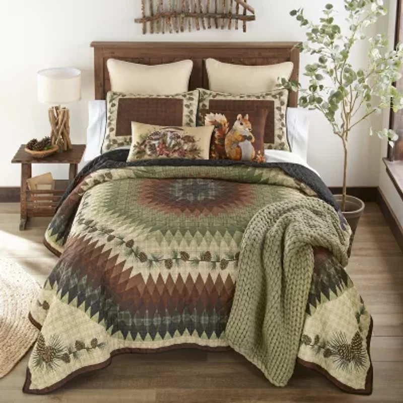 Donna Sharp Pine Circle Ucc 3-pc. Quilt Set