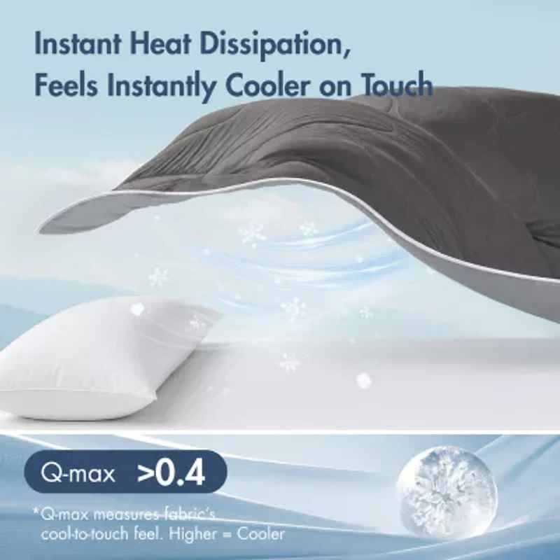 Madison Park Cooling Lightweight Easy Care Down Alternative Comforter Set