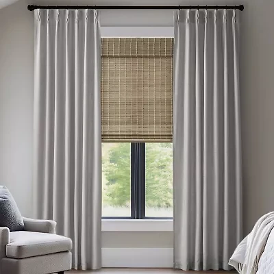 Madison Park Pinch Pleat Back Tab Light-Filtering Set of 2 Curtain Panel