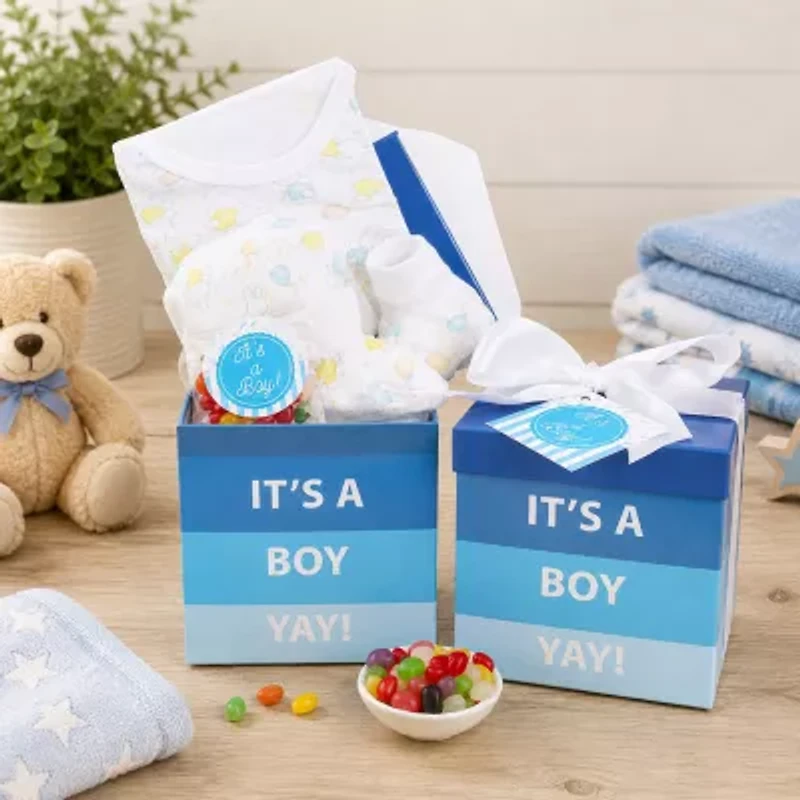 Alder Creek Its A Boy Baby Gift Box Food Set