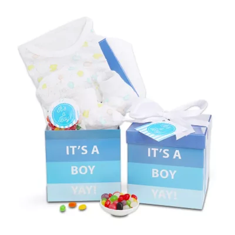 Alder Creek Its A Boy Baby Gift Box Food Set