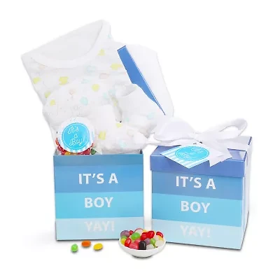 Alder Creek Its A Boy Baby Gift Box Food Set