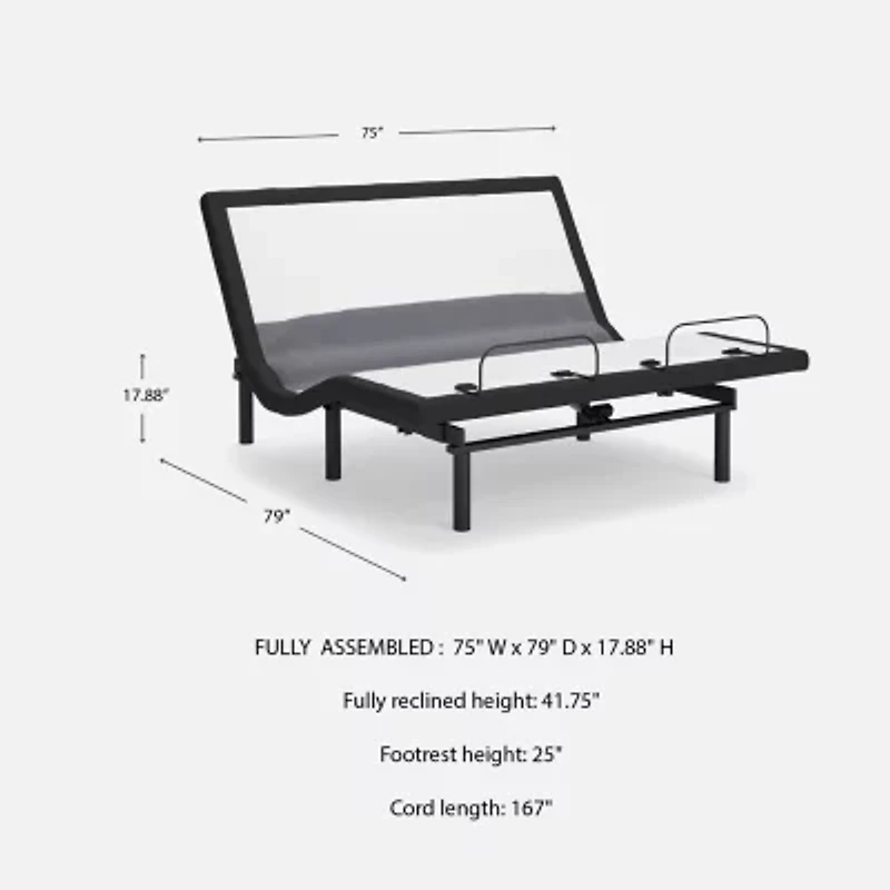 Signature Design by Ashley Best Base with Lumbar and Audio 17" Adjustable