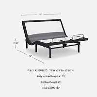 Signature Design by Ashley Best Base with Lumbar and Audio 17" Adjustable