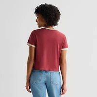New World Cranberries Womens Juniors Crew Neck Short Sleeve Regular Fit Graphic T-Shirt