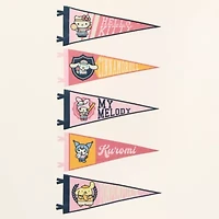 Hello Kitty Pennant Oversize Tee Womens Juniors Crew Neck Short Sleeve Oversized Graphic T-Shirt