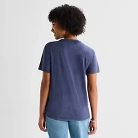 Bluey Boyfriend Tee Womens Juniors Crew Neck Short Sleeve Loose Fit Graphic T-Shirt