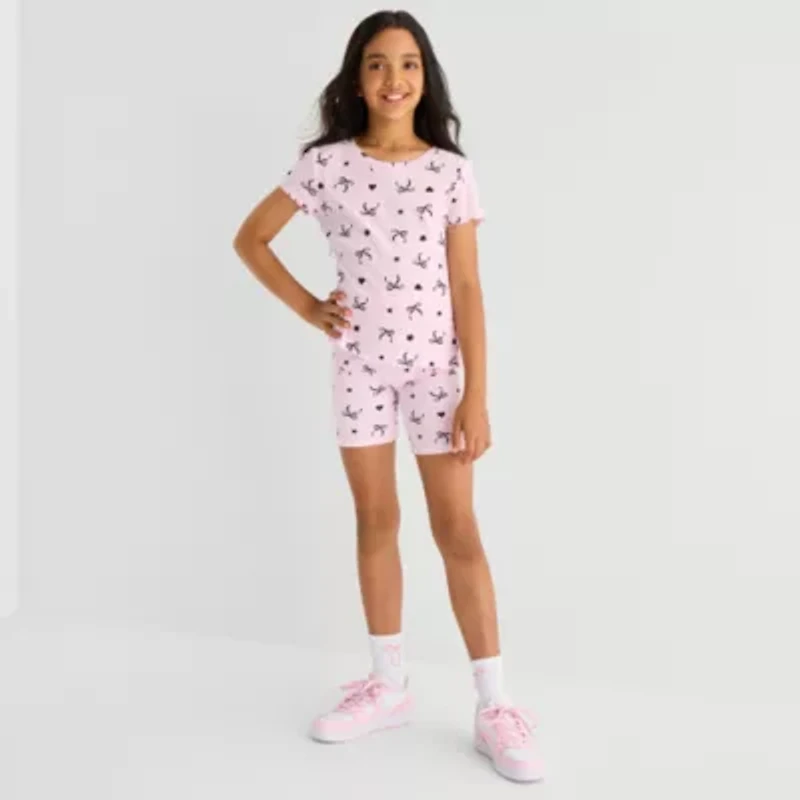 Thereabouts Little & Big Kid Girls Crew Neck Short Sleeve T-Shirt