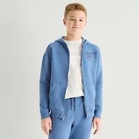 Xersion Little & Big Kid Boys Long Sleeve Fleece Zipper Active Hoodie