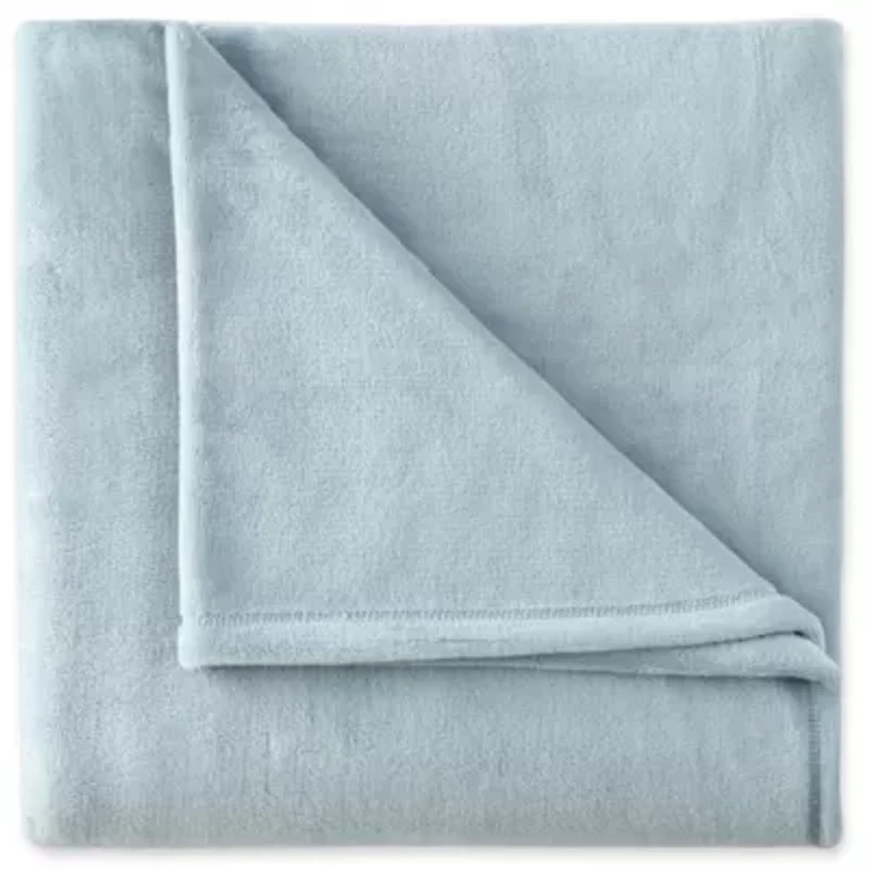 JCPenney Home™ Velvet Plush Solid Throw